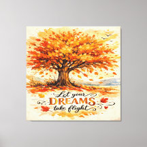 Arbre à l'aquarelle inspirant en automne