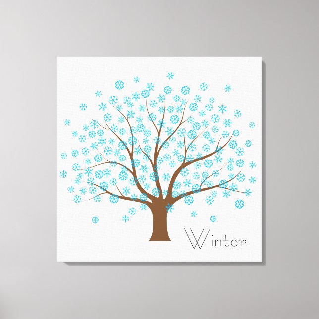 Toile Arbre à neige d'hiver (Recto)