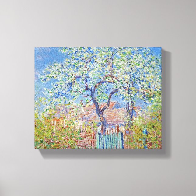 Toile Arbre à poires en fleurs - Claude Monet (Recto)