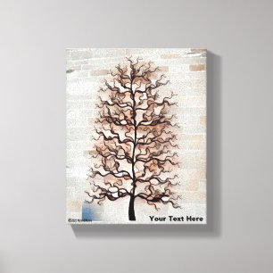 Toile Arbre Abstrait Wavy