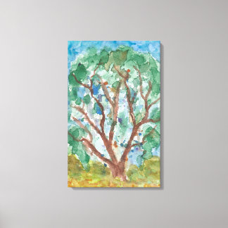 Toile Arbre aquarelle