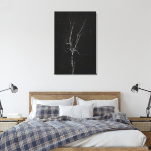 Toile Arbre blanc solitaire
