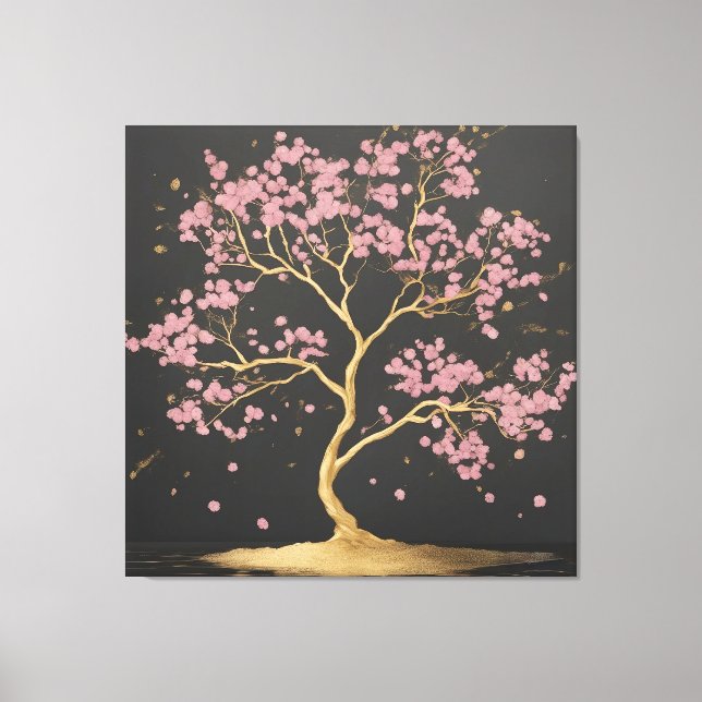 Toile Arbre cerise en fleurs (Recto)