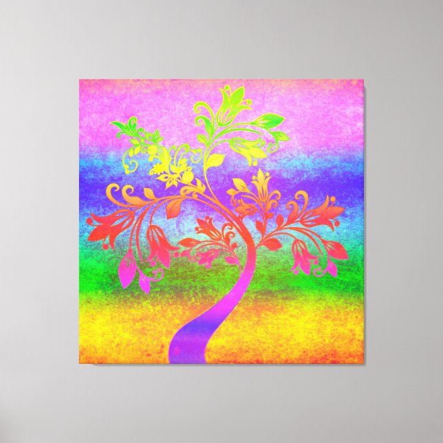 Toile Arbre coloré (Recto)