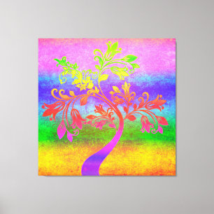 Toile Arbre coloré
