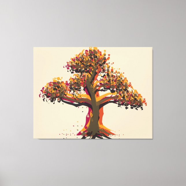 Toile Arbre d'automne (Recto)