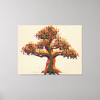 Toile Arbre d'automne