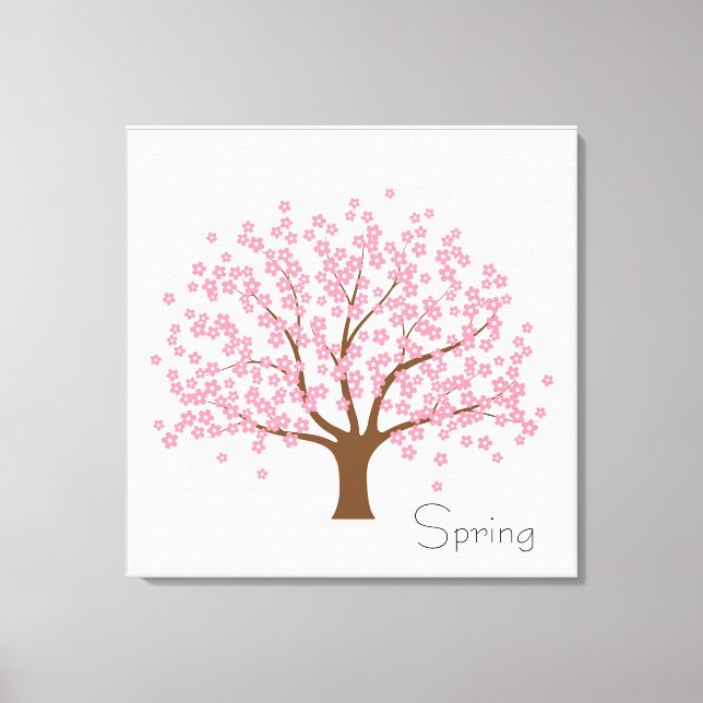 Toile Arbre de fleurs de printemps (Recto)