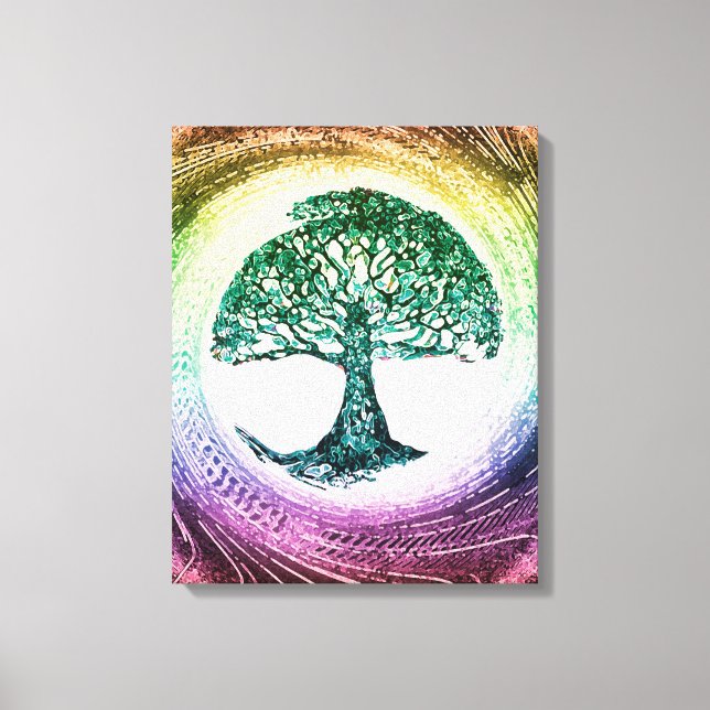 Toile Arbre de la vie calme à l'intérieur (Recto)