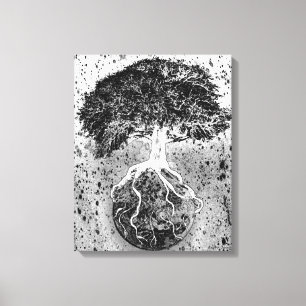 Toile Arbre de la vie et de la terre
