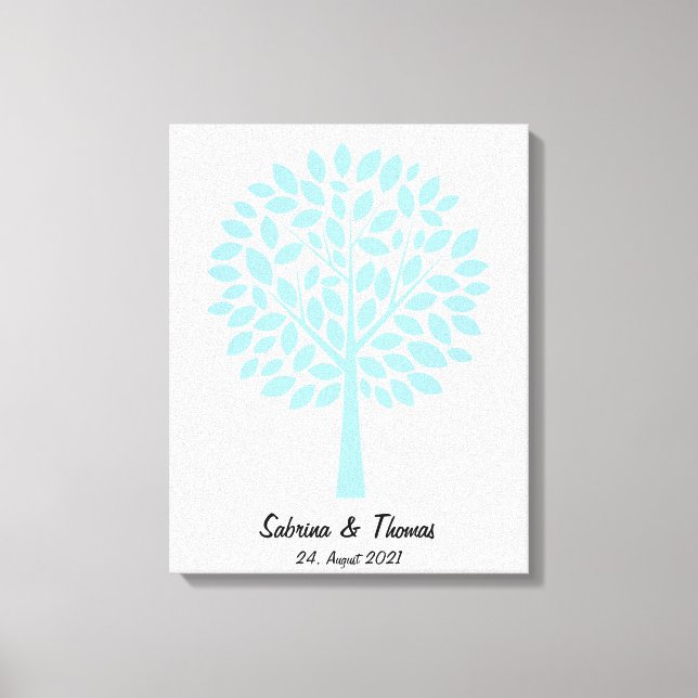 Toile Arbre de mariage, Wedding tree, Livre de mariage (Recto)
