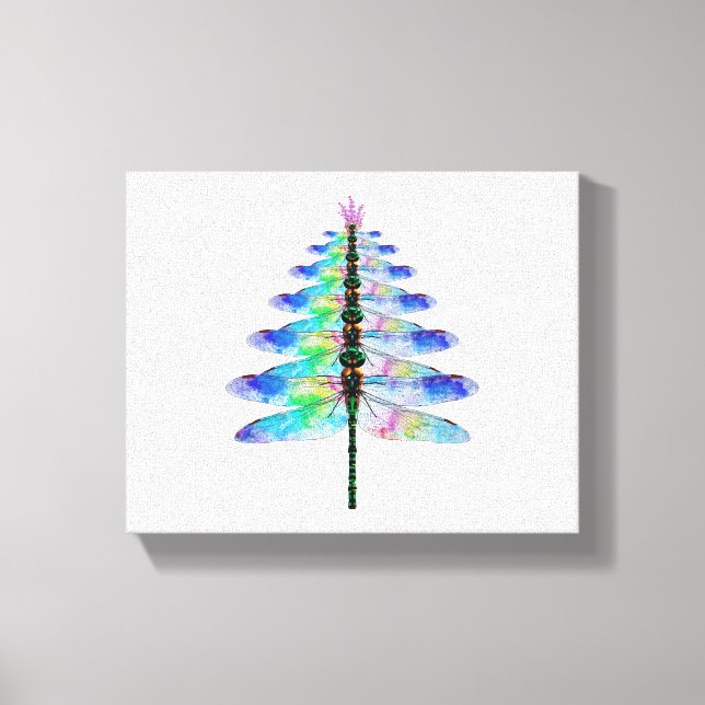 Toile Arbre de Noël dragonfly (Recto)