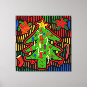 Toile Arbre de Noël Mola de l'île de San Blas