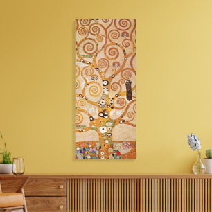 Toile Arbre de vie de Gustav Klimt, Art Nouveau stylisé