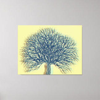 Toile Arbre d'hiver