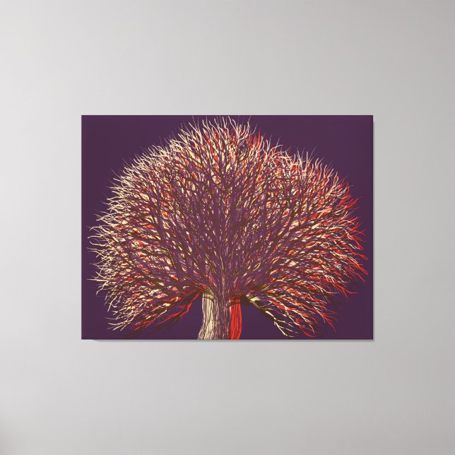 Toile Arbre d'hiver d'automne (Recto)