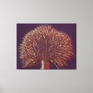 Toile Arbre d'hiver d'automne