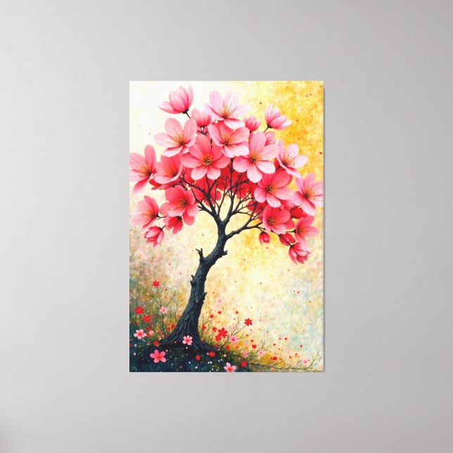 Toile Arbre en floraison (Recto)