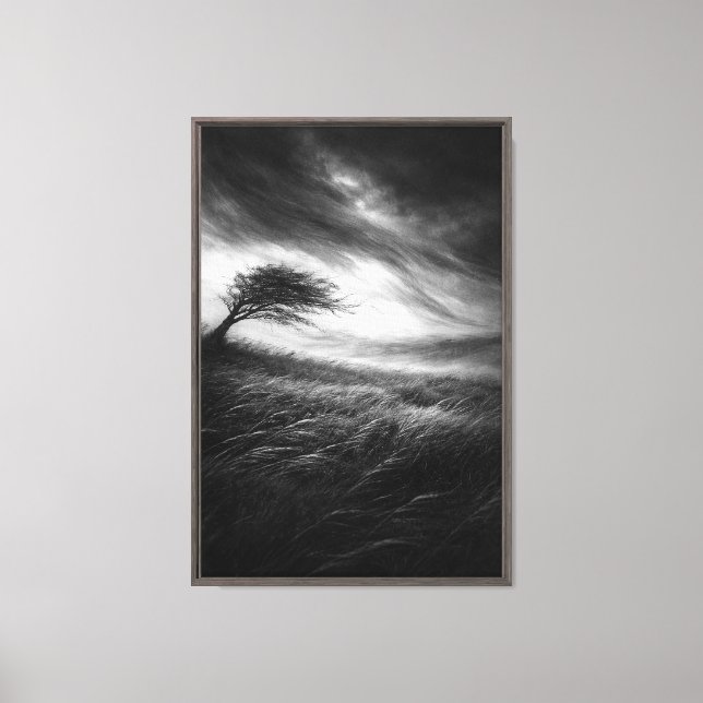 Toile Arbre Murmure de la Tempête (Recto)