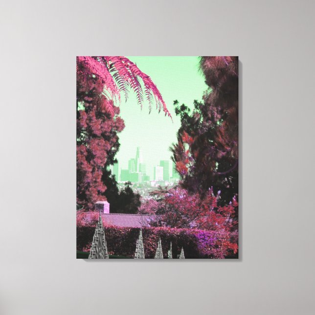 Toile Arbre Photographie Artistique Retro Chic Californi (Recto)