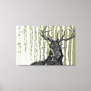 Toile Arbres à bouleau que vous choisissez Couleur Arriè