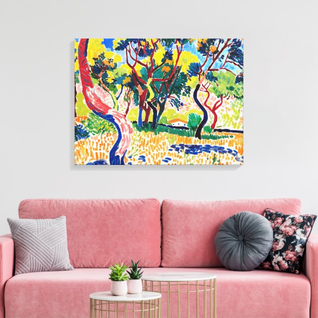 Toile Arbres à Collioure | André Derain | (Insitu(Salon))
