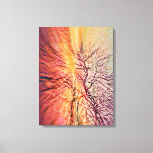 Toile Arbres Abstraits Funky Zoom Photographie Imprimer