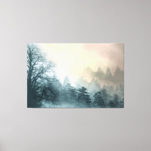 Toile Arbres couverts dans le paysage de l'Imaginaire de