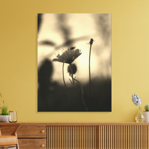 Toile Arbres et fleurs romantiques – Fantaisie botanique
