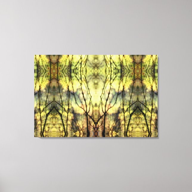 Toile Arbres jaunes Abstraits (Recto)
