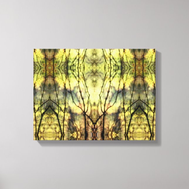 Toile Arbres jaunes Abstraits (Recto)