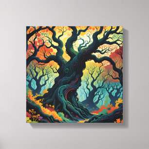 Toile Arbres mystiques Abstraits
