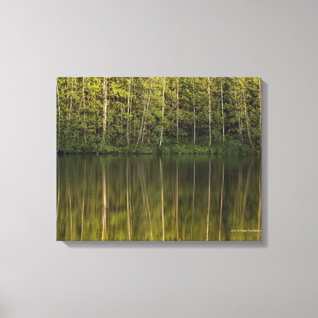 Toile Arbres Reflétés Dans L'Eau (Recto)