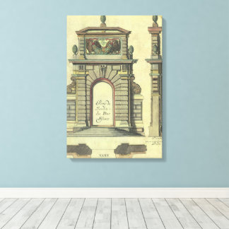 Toile Arc de porte de jardin vintage, architecture de la