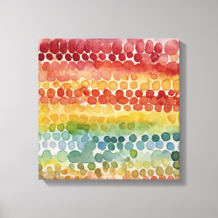 Toile Arc en arc-en-ciel Aquarelle