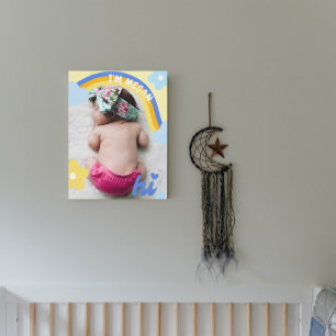 Toile Arc en ciel Nouveau-né Photo Baby Nursery Décor Ca