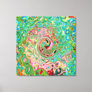 Toile Arc-en-ciel Super coloré rétro