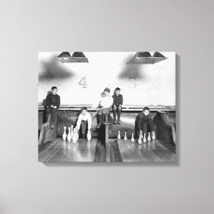 Toile Arcade Bowling Alley, 1909