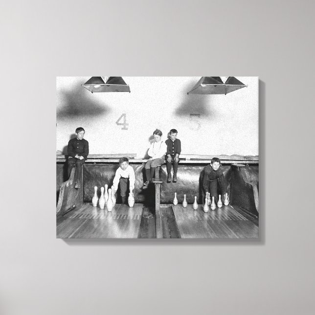 Toile Arcade Bowling Alley, 1909 (Recto)