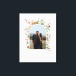 Toile Arch de photo de famille aquarelle botanique éléga<br><div class="desc">Arch de photo de famille aquarelle botanique élégant toile. Cadeau idéal pour un mariage,  un anniversaire ou Noël</div>