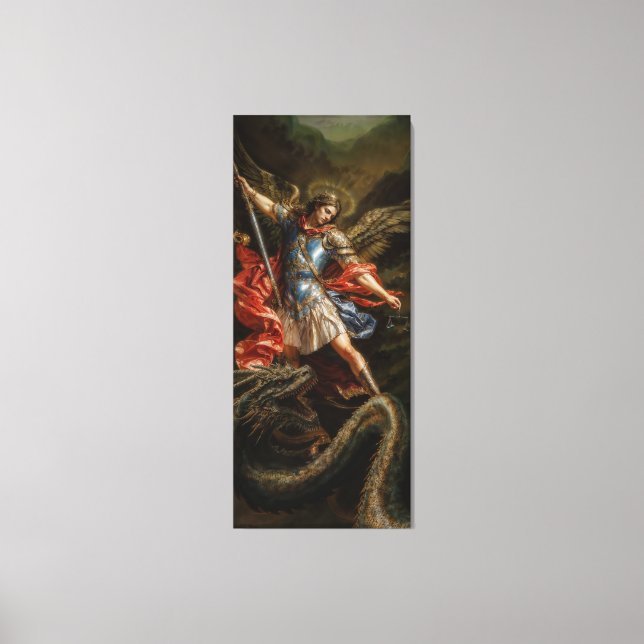 Toile Archange Michel et serpent maléfique (Recto)