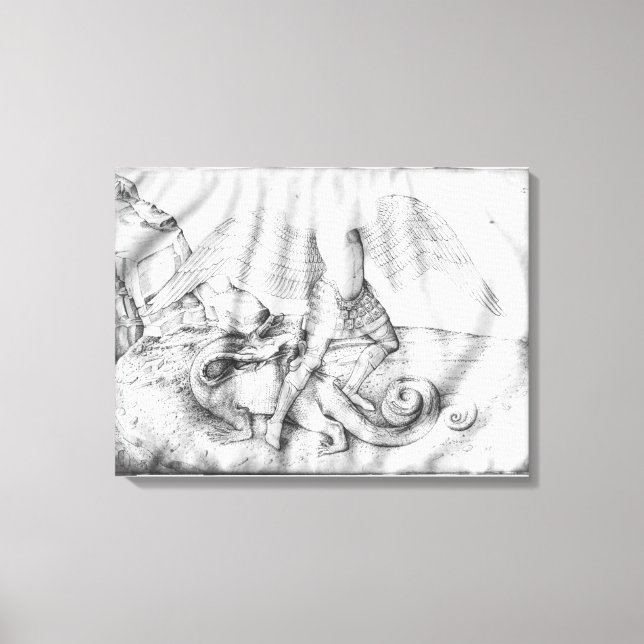 Toile Archangel St. Michael, c.1450 (Recto)