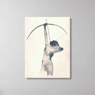 Toile Archère d'aquarelle