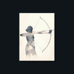 Toile Archeresse aquarelle Silhouette<br><div class="desc">Tir à l'arc I par Grace Popp. | 138501D</div>