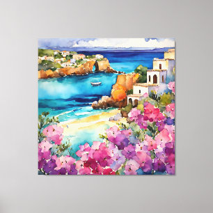 Toile "Arches Au Bord De La Mer"
