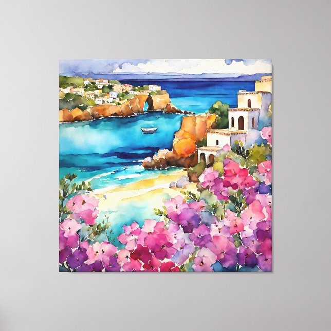 Toile "Arches Au Bord De La Mer" (Recto)