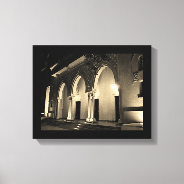 Toile Arches du palais de Murabba la nuit (Recto)