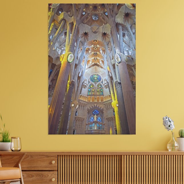 Toile Architecture de la cathédrale de la Sagrada Famili (Insitu(Salon))