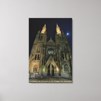 Toile Architecture de l'église cathédrale catholique rom