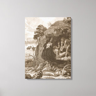 Toile Aristeus oblige proteus pour indiquer ses oracles,